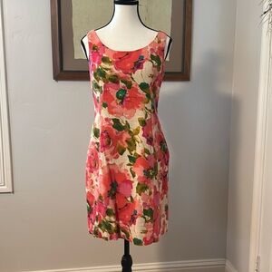 9-H15 StCL watercolor floral dress